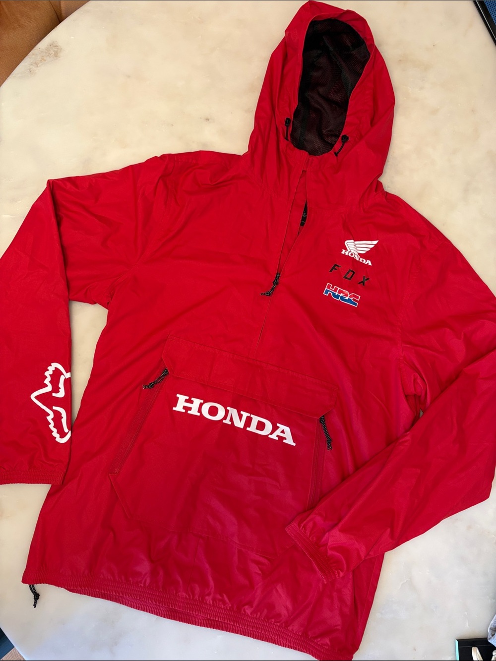 Honda Fox Racing Red Jacket with Black Mesh Lining size Large